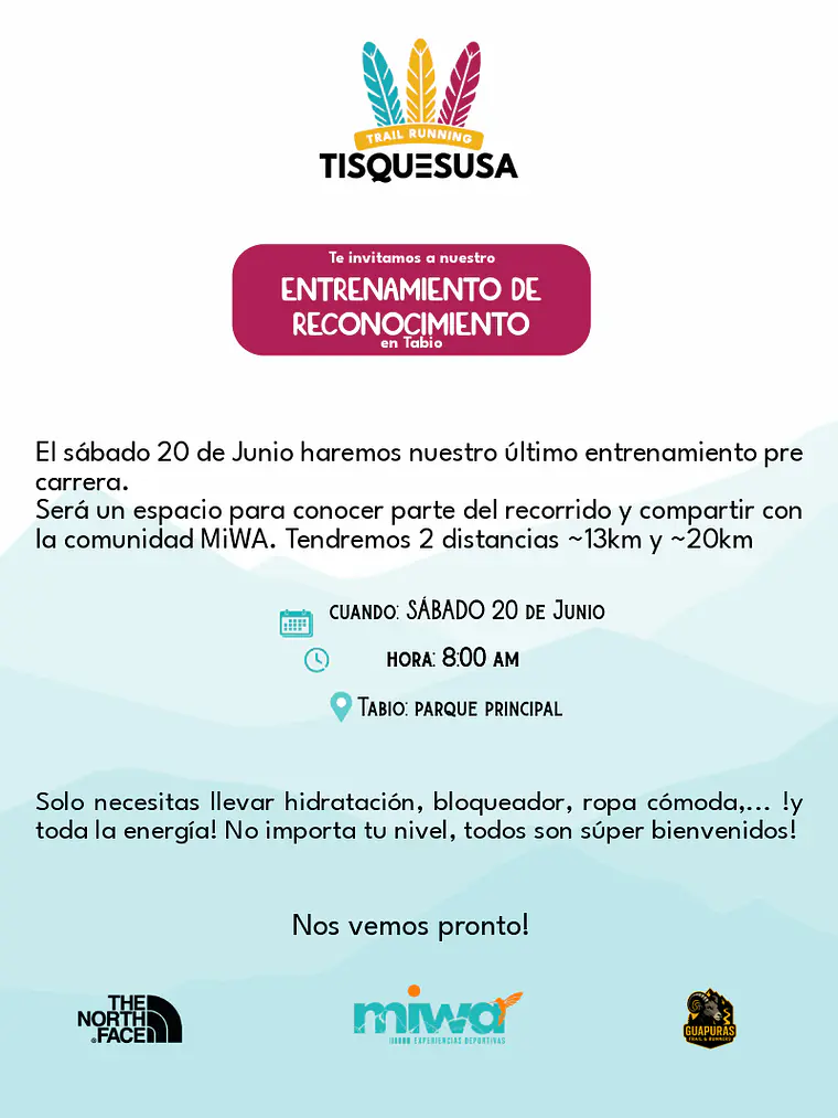 Entrenamiento Tisquesusa Trail - 20 Junio 1