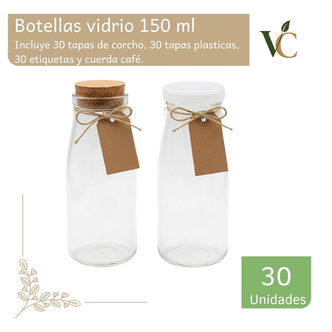 Botellas de vidrio 150 ml 1
