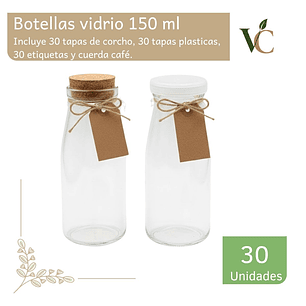 Botellas de vidrio 150 ml