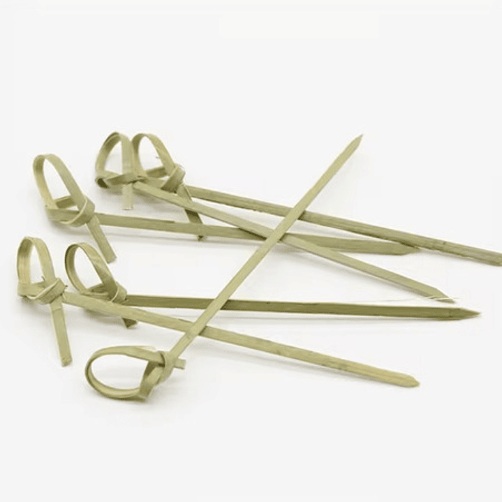 Caja Brocheta | Pincho Bambú Anudado 9-12-15-18 cm (paquete 100 Unid) 1