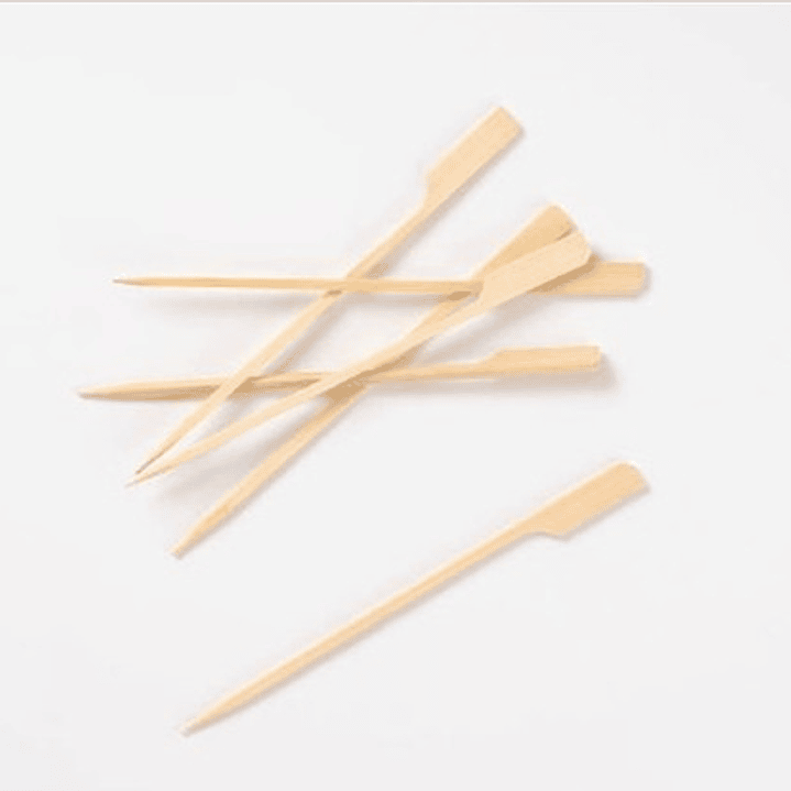 Caja Brocheta | Pincho Banderita Bambú 9 , 12 y 25 cm (paquete 100 Unid) 4