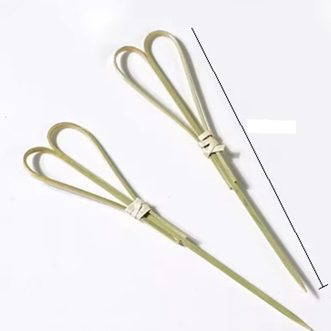 Caja Brocheta | Pincho Bambú Corazón 12cm (paquete 100 Unid) 2