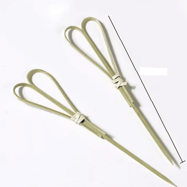 Caja Brocheta | Pincho Bambú Corazón 12cm (paquete 100 Unid) 2