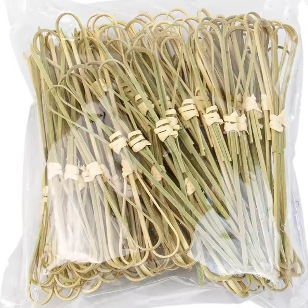 Caja Brocheta | Pincho Bambú Corazón 12cm (paquete 100 Unid) 4