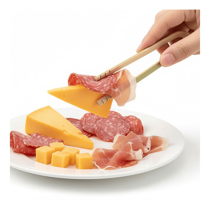 Pinza Degustación bambú 12 cm (paquete 20 Unidades) 3