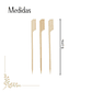 Brocheta | Pincho Banderita Bambú 9 cm  (paquete 100 Unid) - Miniatura 2