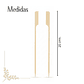 Brocheta | Pincho Banderita Bambú 25 cm (paquete 100 Unid) - Miniatura 2