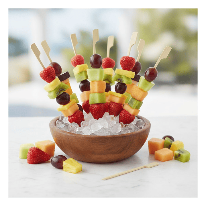 Brocheta | Pincho Banderita Bambú 25 cm (paquete 100 Unid) 6