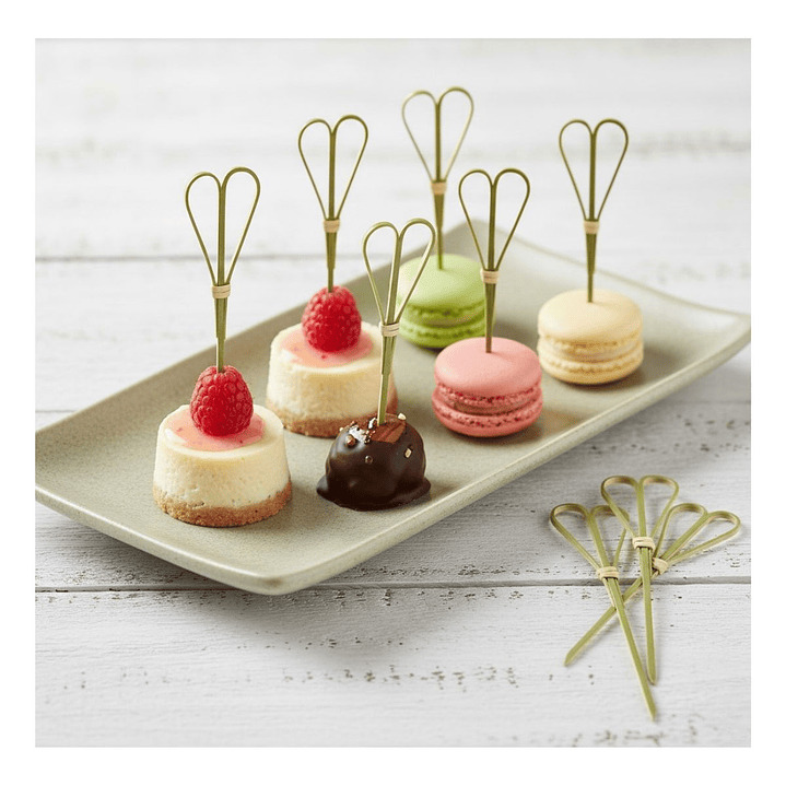 Brocheta | Pincho Bambú Corazón 12 cm (paquete 100 Unid) 7