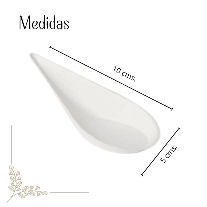 Cuchara de Caña de Azúcar (Bagazo) 10 x 5 cm (paquete 50 unid) 2