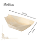 Plato Bote Madera Degustación 13 Cm (paquete 50 Unidades) - Miniatura 2