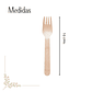 Tenedor Madera 16 Cm  (paquete 100 Unid.) - Miniatura 2