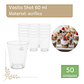 Vaso Shot Plástico Acrílico  60 ML (50 Unidades) - Miniatura 1