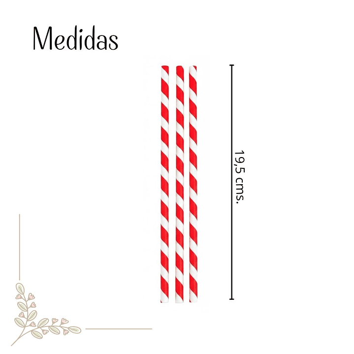 Bombillas De Papel Bicolor (paquete 100 unid.) 2