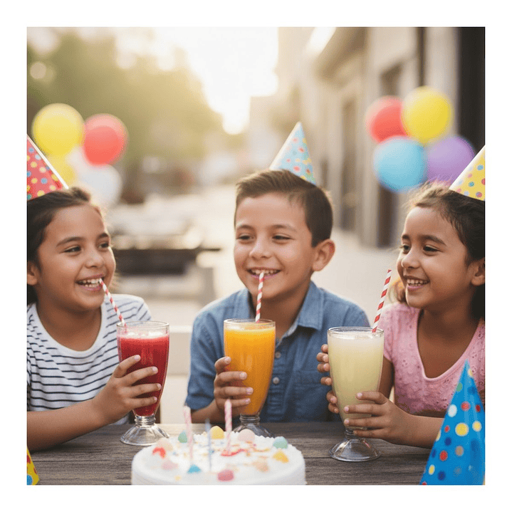 Bombillas De Papel Bicolor (paquete 100 unid.) 6