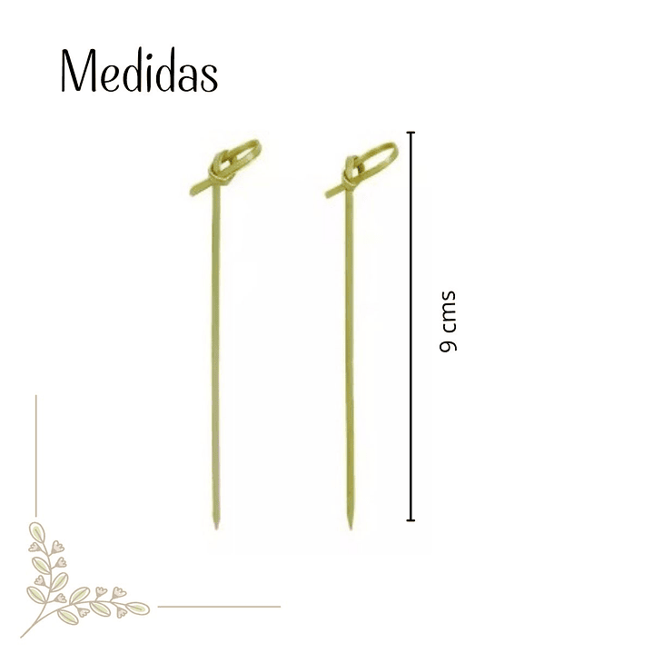 Caja Brocheta | Pincho Bambú Nudo 9 cm (5000 Unidades) 2
