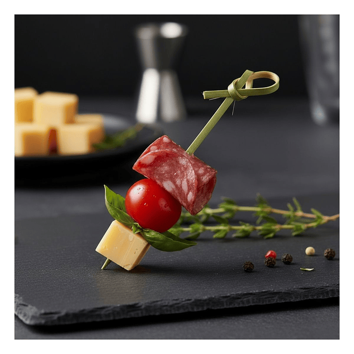 Caja Brocheta | Pincho Bambú Nudo 9 cm (5000 Unidades) 6