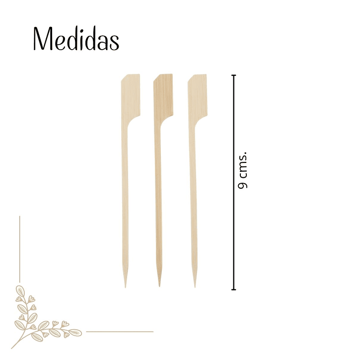 Caja Brocheta | Pincho Banderita Bambú 9 (5000 Unidades) 2