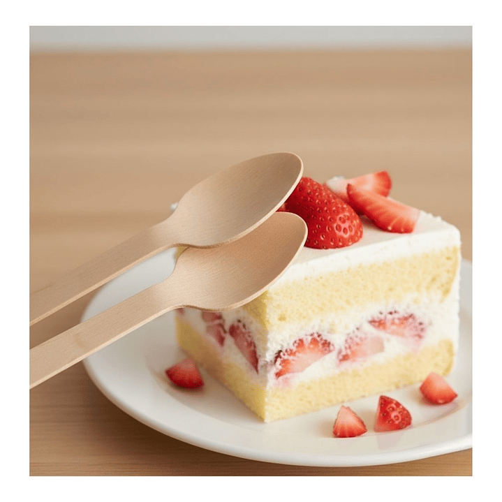 Caja Cucharita Madera 11 Cm Para Té O Postres (2500 Unidades) 4