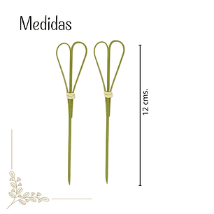 Caja  Brocheta | Pincho Bambú Corazón 12 cm (5000 Unidades)