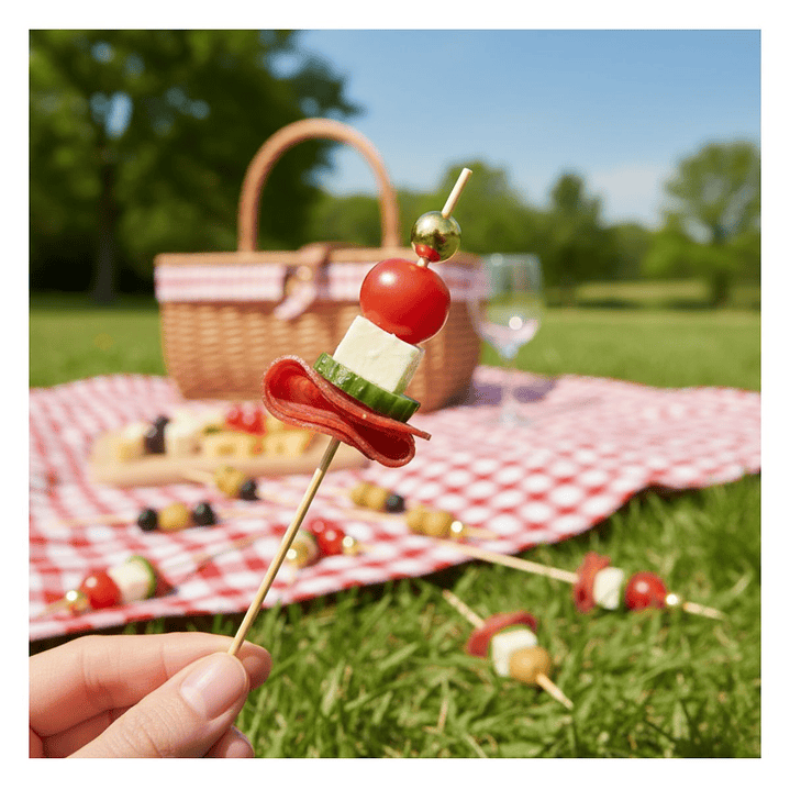 Caja Brocheta | Pincho Perla Dorada 12 cm (5000 Unidades) 10