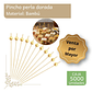 Caja Brocheta | Pincho Perla Dorada 12 cm (5000 Unidades) - Miniatura 1