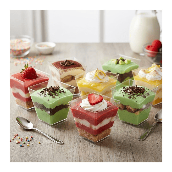 Caja Pote Vaso Acrílico Plástico Sin Tapa 60 Ml (600 Unidades) 5