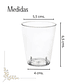 Caja Vaso Shot Plástico Acrílico 90 ML (500 Unidades) - Miniatura 2