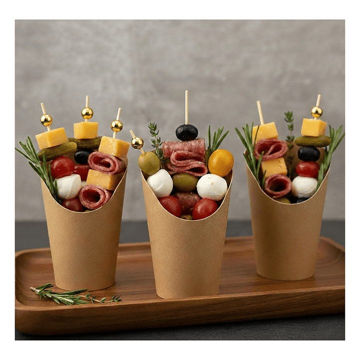 Vasos Cartón Kraft 13.5 cm   (paquete 25 unidades) 3