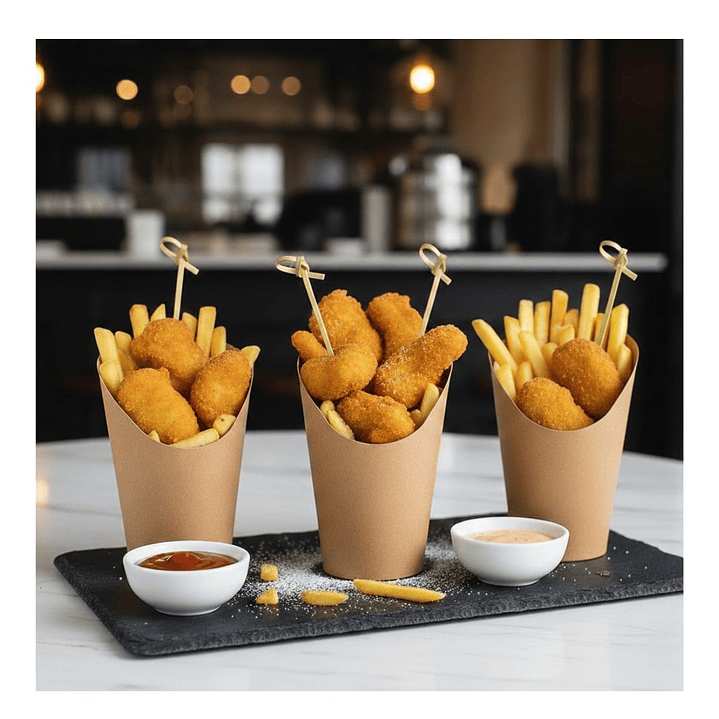 Vasos Cartón Kraft 13.5 cm   (paquete 25 unidades) 6