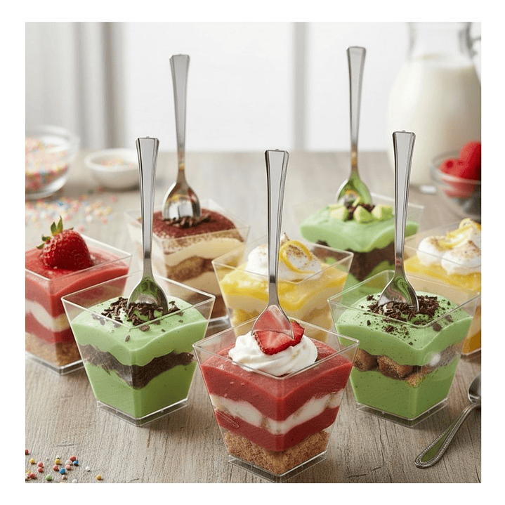 Cucharita Plateada Premium 11 cms  (paquete 50 Unid.) 3