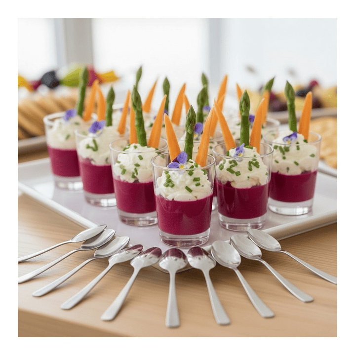 Cucharita Plateada Premium 11 cms  (paquete 50 Unid.) 5