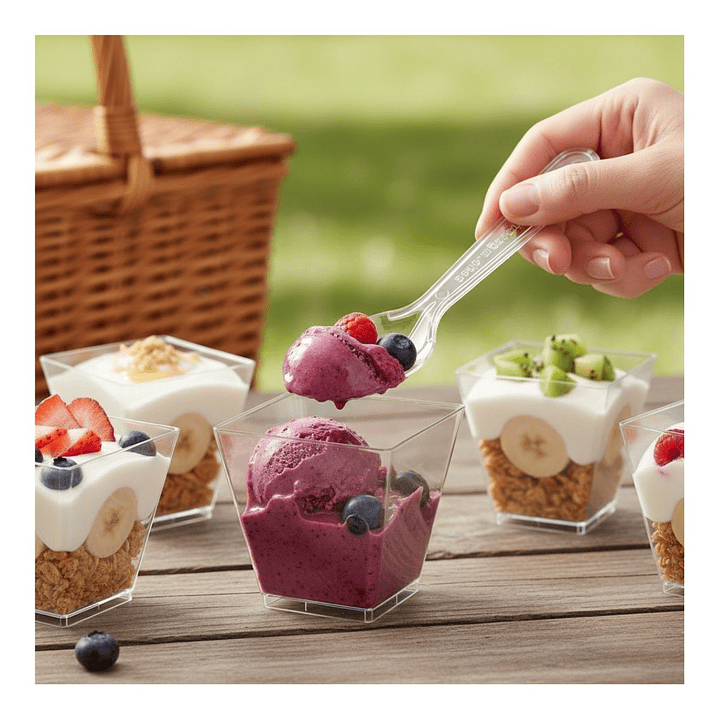 Cucharita Degustación Cristal 7,5 cms (paquete 50 Unid) 3