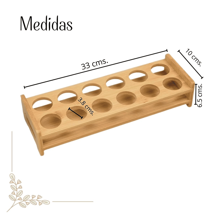 Soporte Recto Shots y Vasitos de degustaciones (12 Cavidades) 2