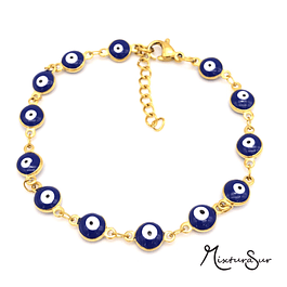 Pulsera Ojo Turco azul