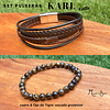 Set Pulseras Karl coffe