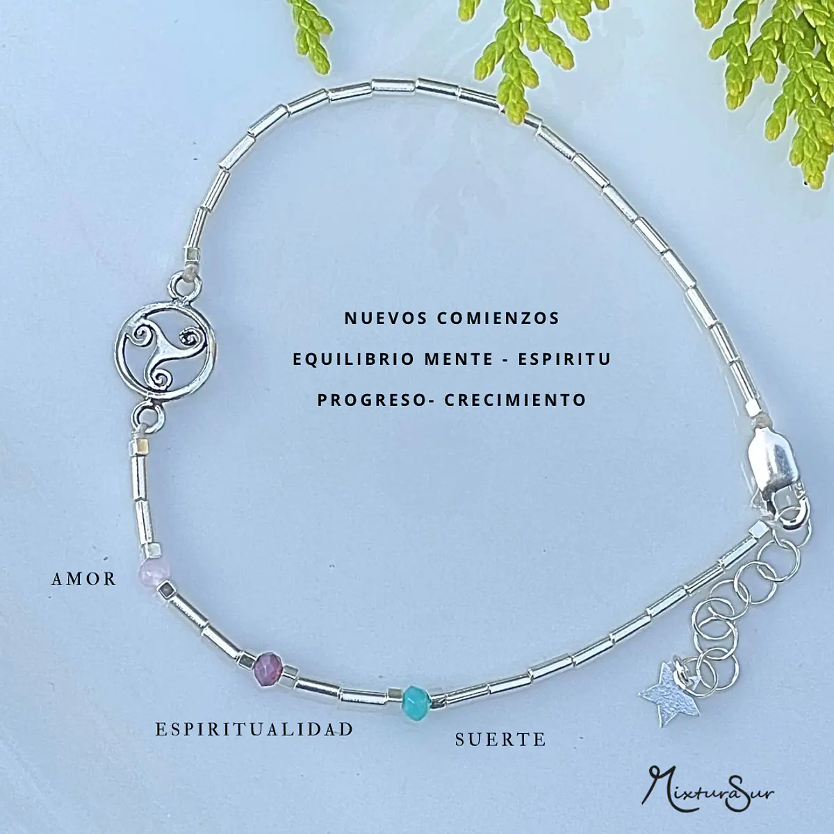 Bracciale Portafortuna Con Cristalli Viola E Rosa – Argento 925, Illuminate Jewelry