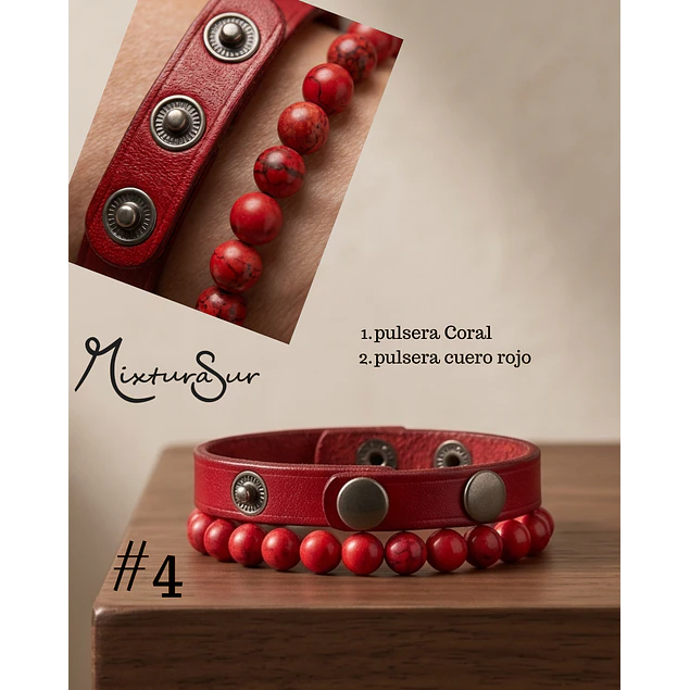 Set 4 Pulseras Día del Padre