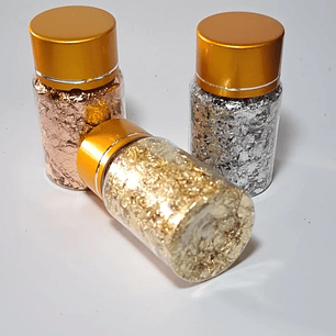 Decoracion resina Pan de oro 5g