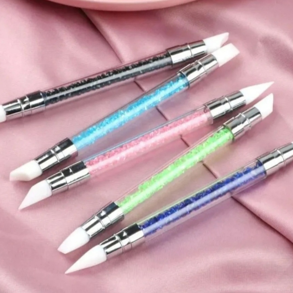 Pincel Punta Doble silicona para resina  1