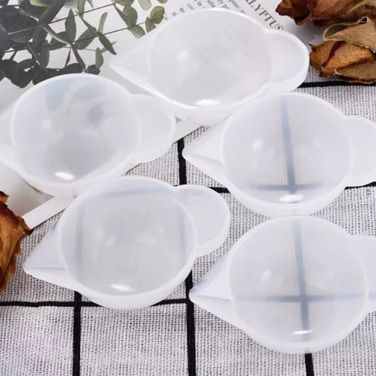 molde resina 2 Vasitos Mezclador Silicona  1