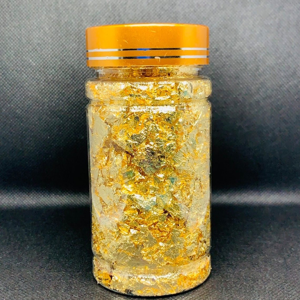 Decoración Resina Pan De Oro Grande 3