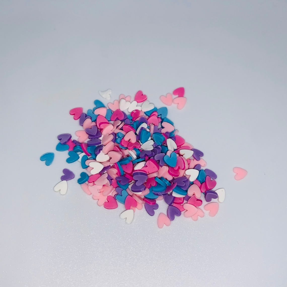 Fimos Corazones para resina azulados 1