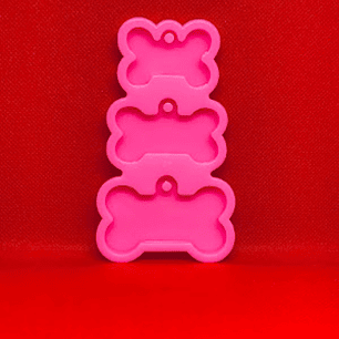 Molde Silicona Placa Mascota Rosado 