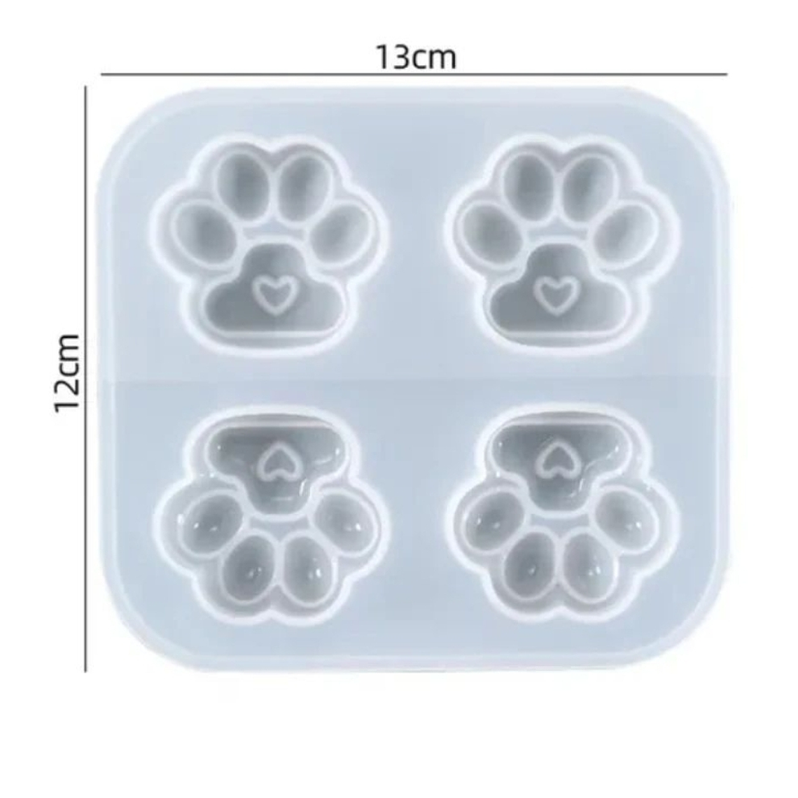 Molde para resina  huellas mascota  3