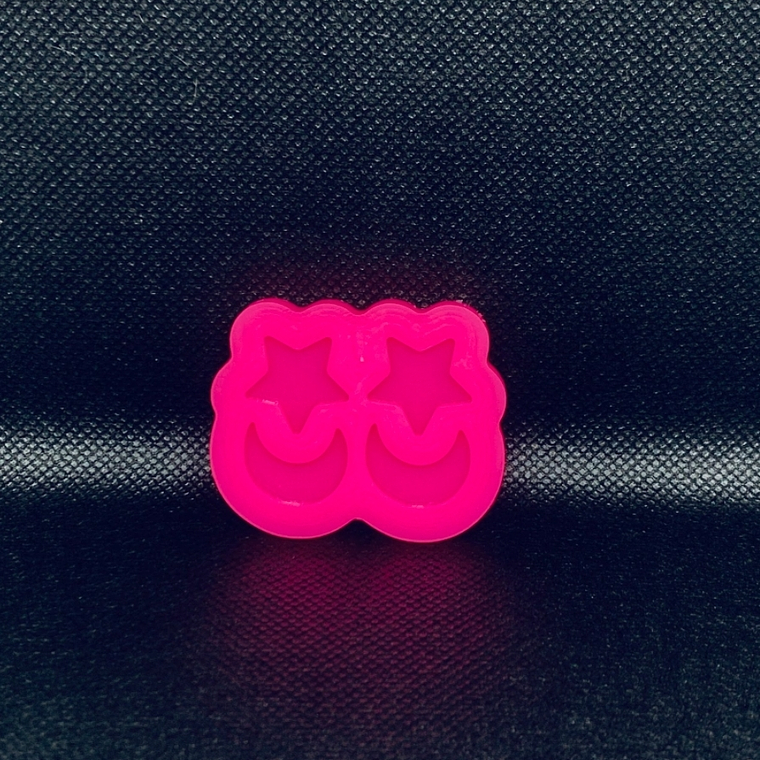 Molde para resina Luna y estrella pequeños  3