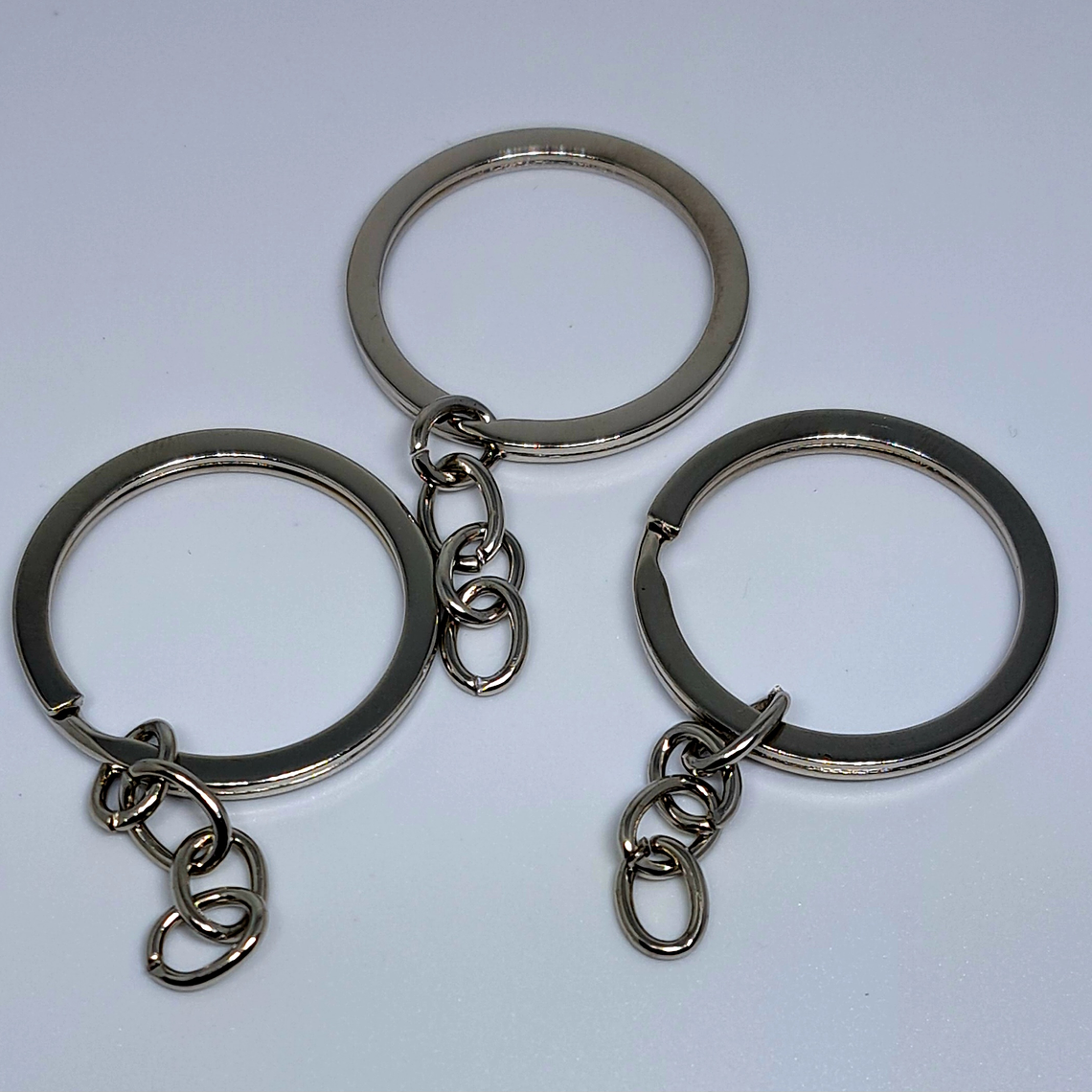 Argolla + cadena Llaveros 10 unidades bisuteria 1
