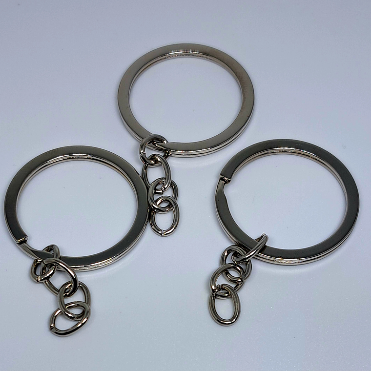 Argolla + cadena Llaveros 10 unidades bisuteria 1