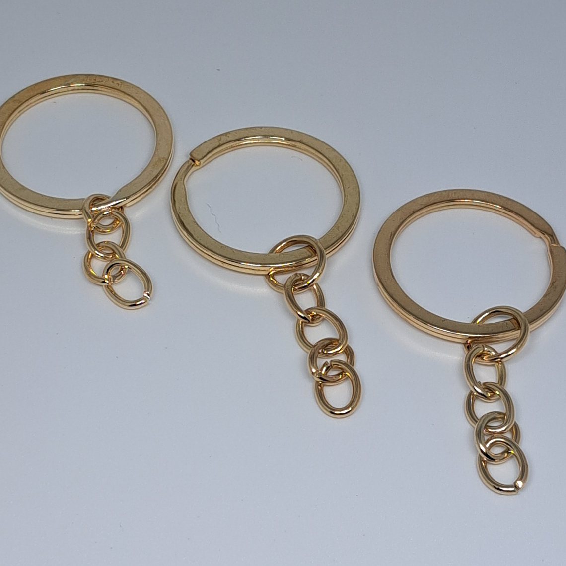 Argolla + cadena Llaveros 10 unidades bisuteria 2