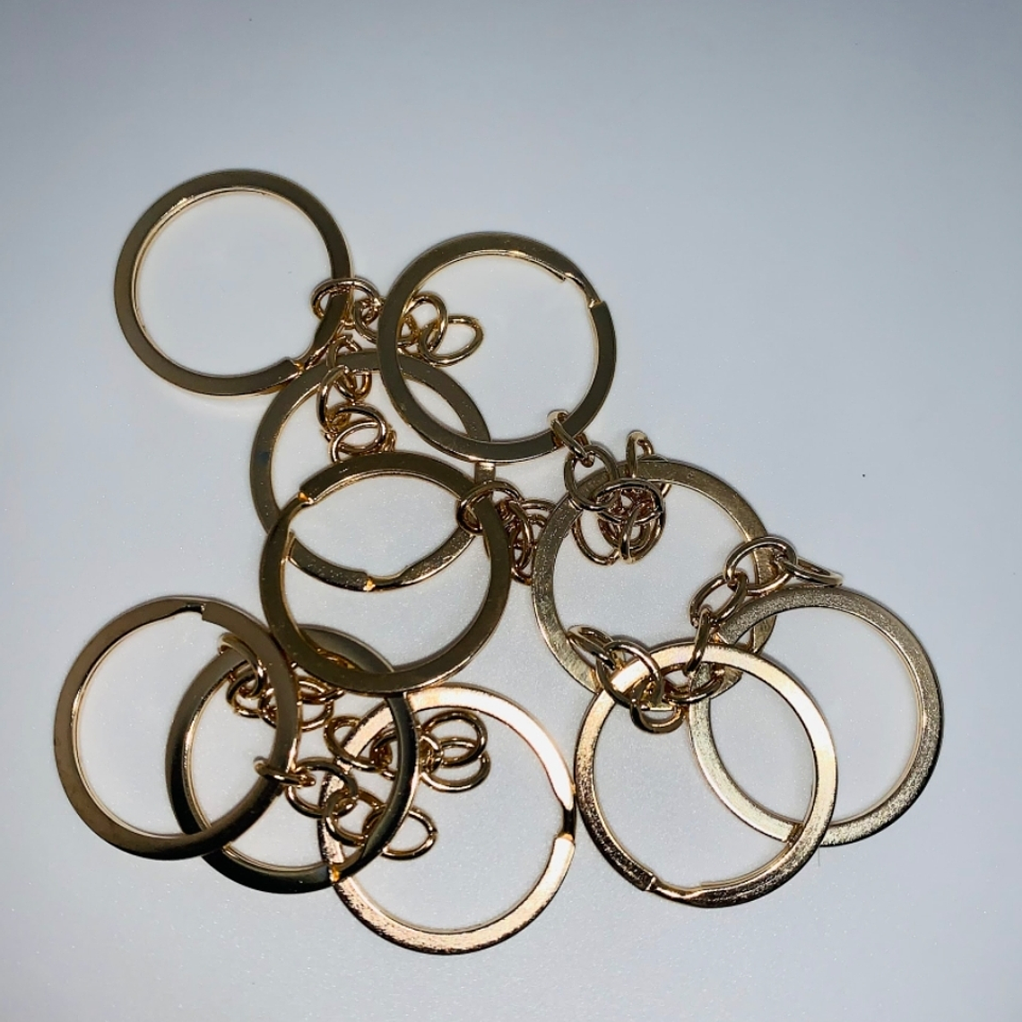 Argolla + Cadena Llaveros 50 unidades 1